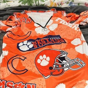 Orange Clemson Football Jersey